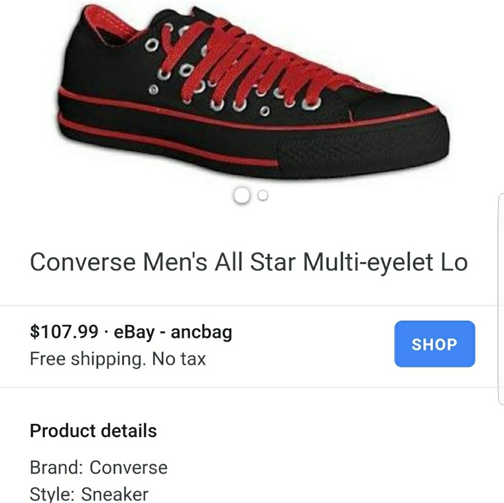Classic Converse All Star Multi Eyelet Sneakers - Picture 5 of 7